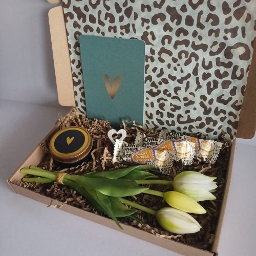 Witte tulp Box
