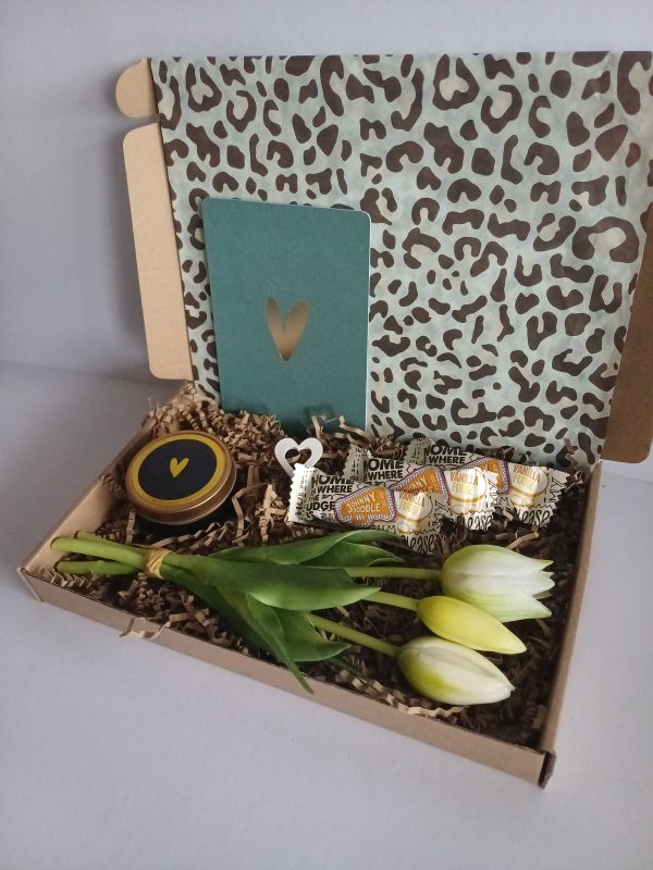 Witte tulp Box
