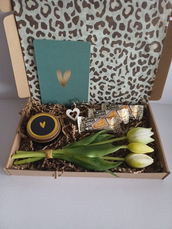 Witte tulp Box